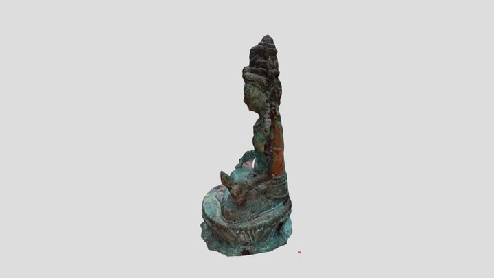 God metal sculpture 3D Model