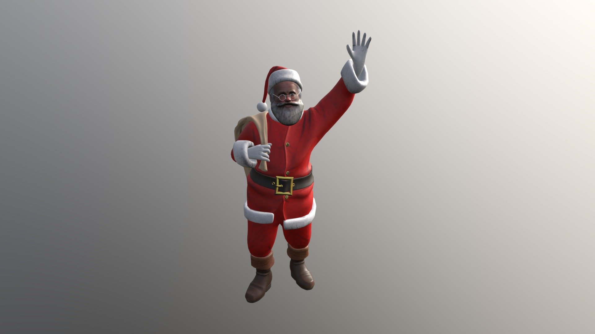 3D Santa - 3D model by nicolaguzowska [eef2cda] - Sketchfab