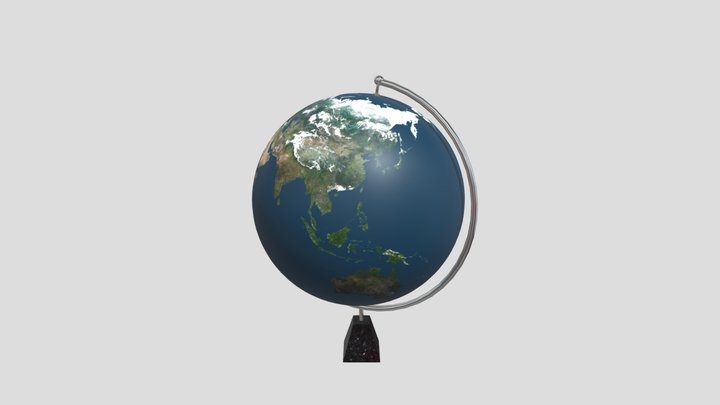 Earth Globe 3D Model