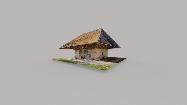African House_Melrose Plantation_ LA 3D Model