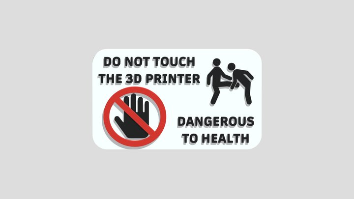 Sign for 3d printer 3D Model