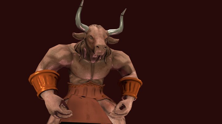 Minotaur Dungeons and Dragons 3D Model