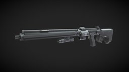BlasTech E-11 Blaster RIfle - 3D model by Ryley Dodd (@ryleydodd ...