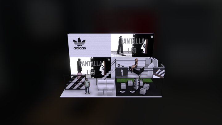 Adidas Stand (andamios) 3D Model