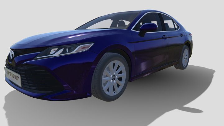 Rental Car 2022 Toyota Camry 3D Model