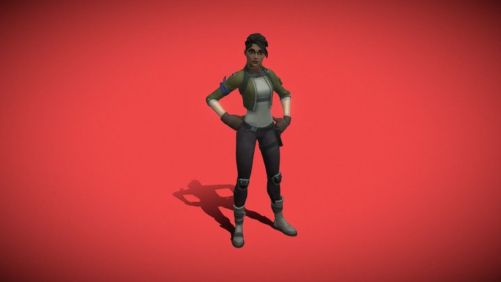 Fortnite Rebirth Soldier Ramirez 3D Model