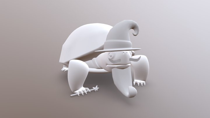 The Great Turtle Wizard 3D Model