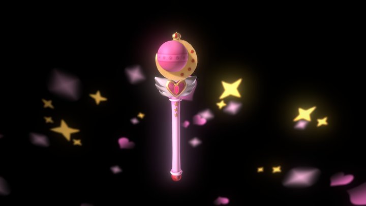 Cutie Moon Rod 3D Model