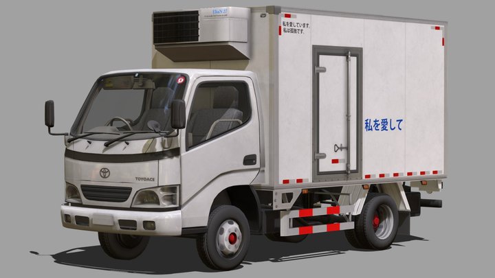 TOYOTA DYNA / TOYOACE / LOW POLY  / JAPAN TRUCK 3D Model