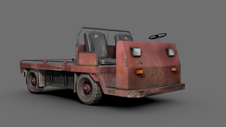 Transportation Cart 3D Model