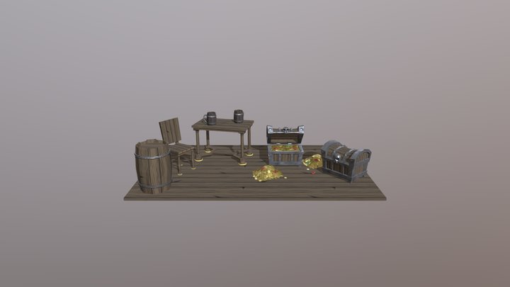 Pirate Props 3D Model