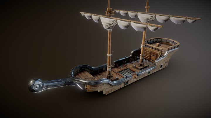 Pirate Ship ! 3D Model