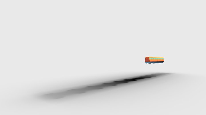 LowPoly 3D Train 3D Model