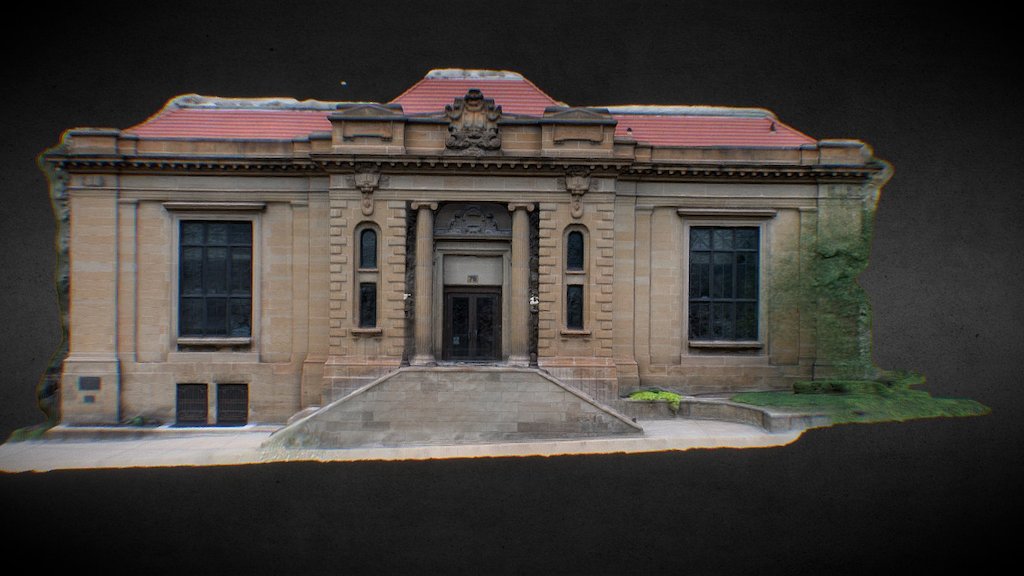 Carnegie Building, Akron - 3D model by skantron [ef00907] - Sketchfab