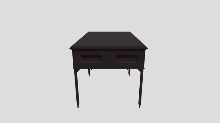 Noir Desk 3D Model