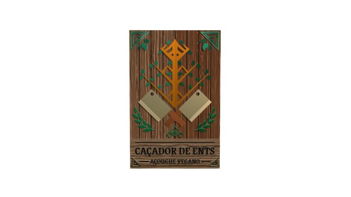 Caçador de Ents - Placa 3D Model