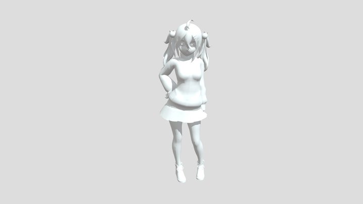 cute anime girl 3D Model