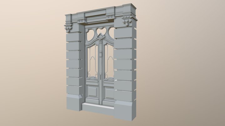 Antique Door 3D Model