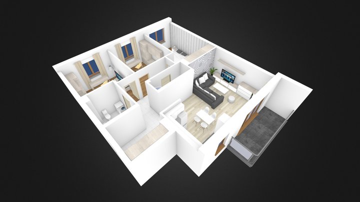 mieszkanie nr 8 3D Model