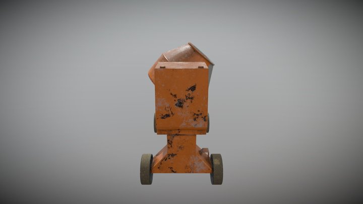 Cement Mixer 3D Model