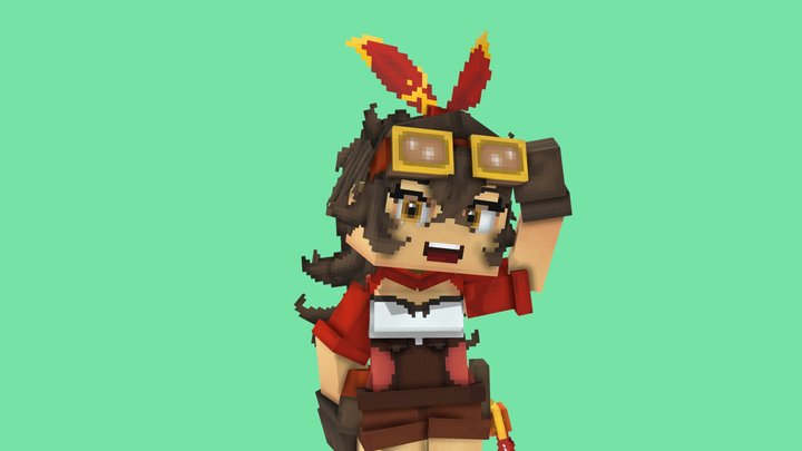 Amber from Genshin Impact [Hytale Fanmodel] 3D Model
