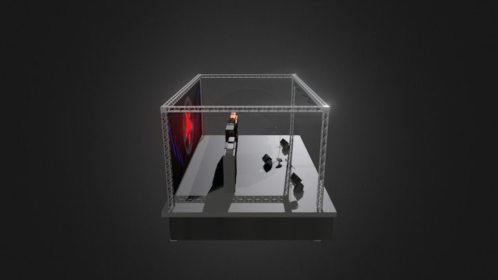 Podium Stage 3D Model