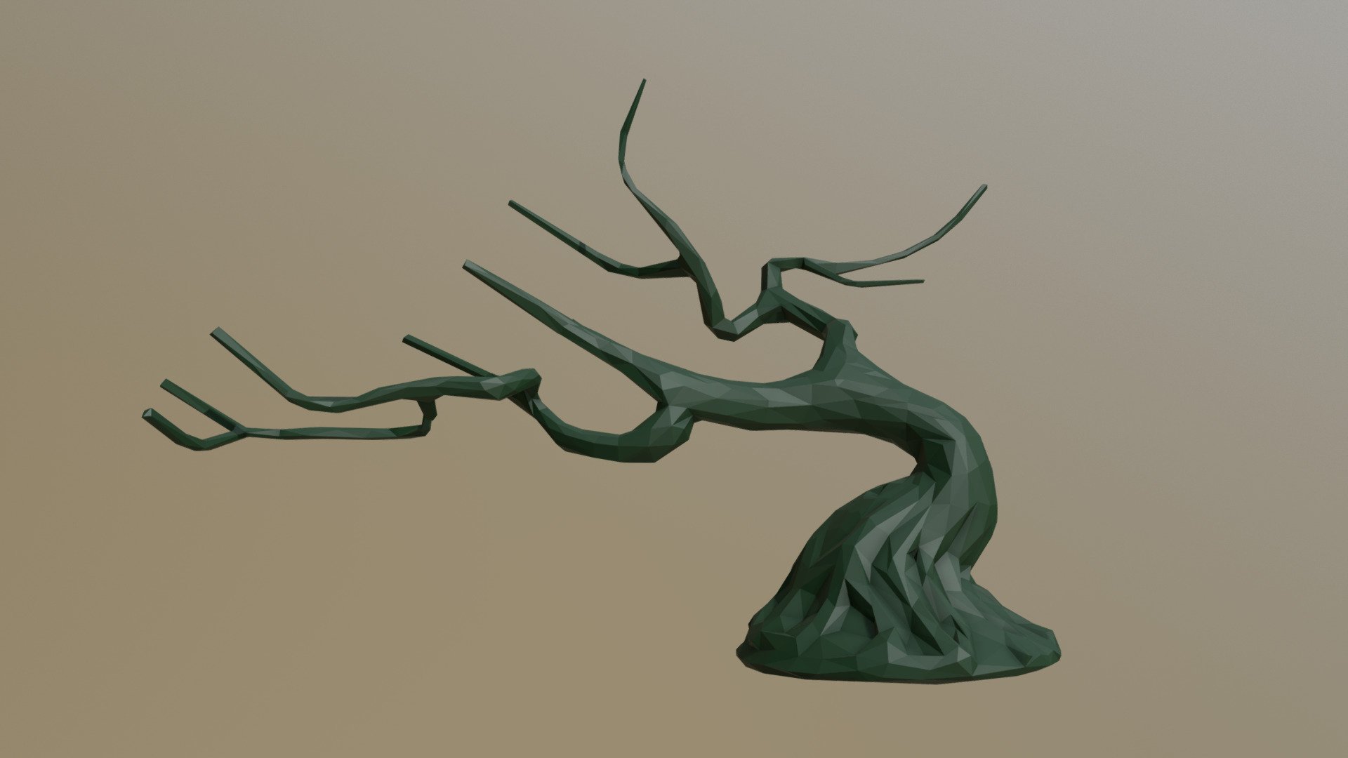 Bonsai Tree Low Poly