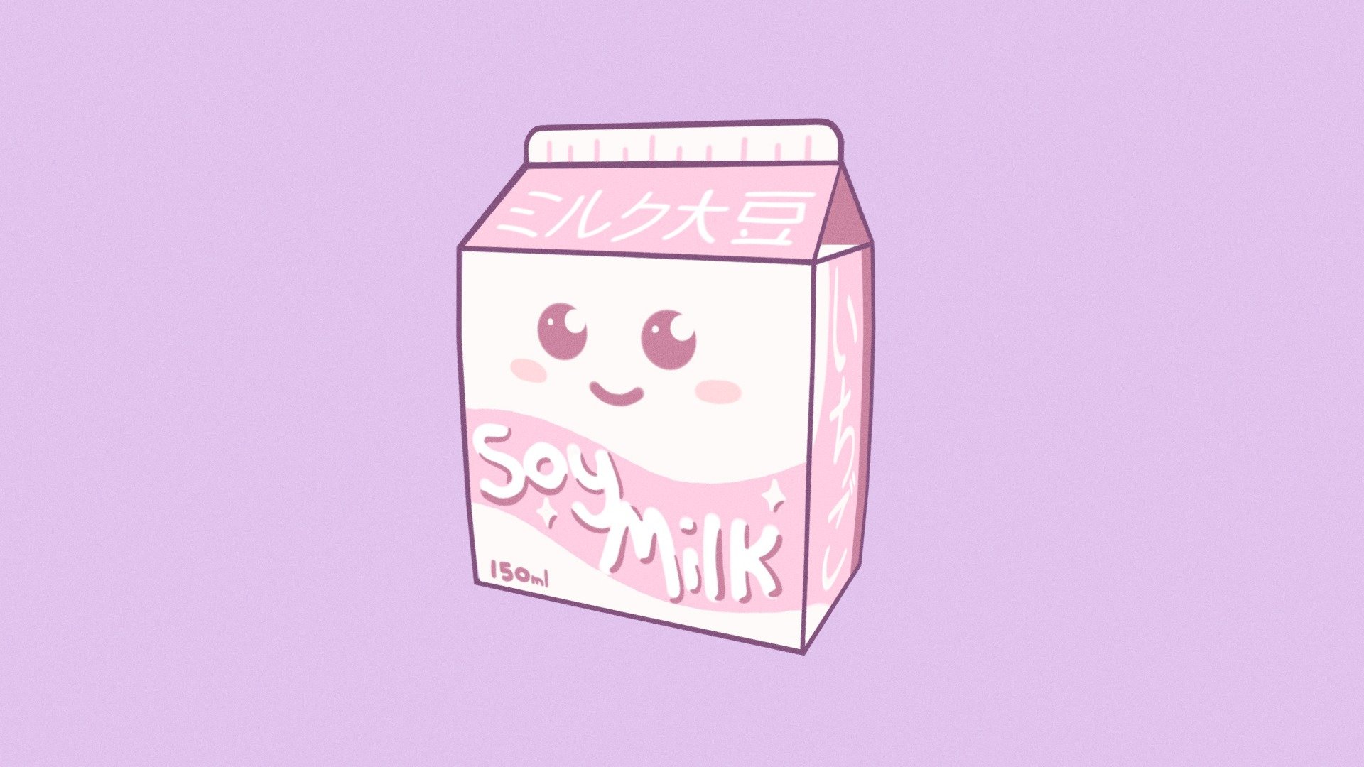 Strawberry Soy Milk - 3D model by Vermero [ef07631] - Sketchfab