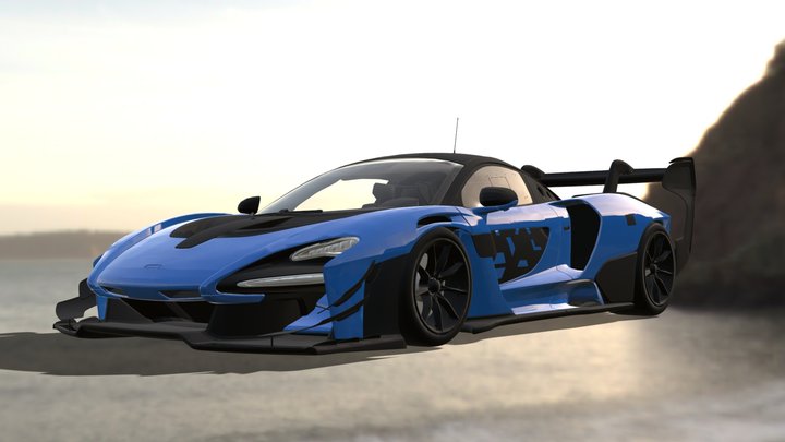 2018 Mclaren Senna GTR 3D Model