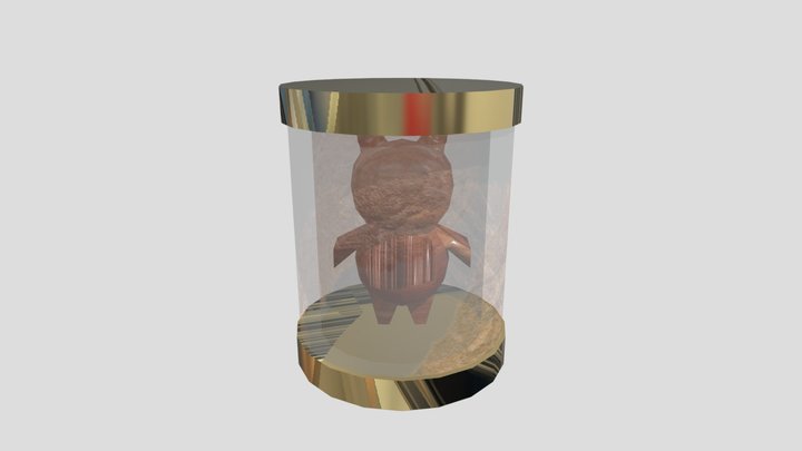 bear_glass_bottle 3D Model
