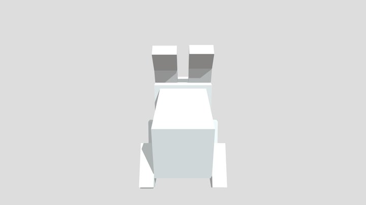 animated low-polly rabit 3D Model