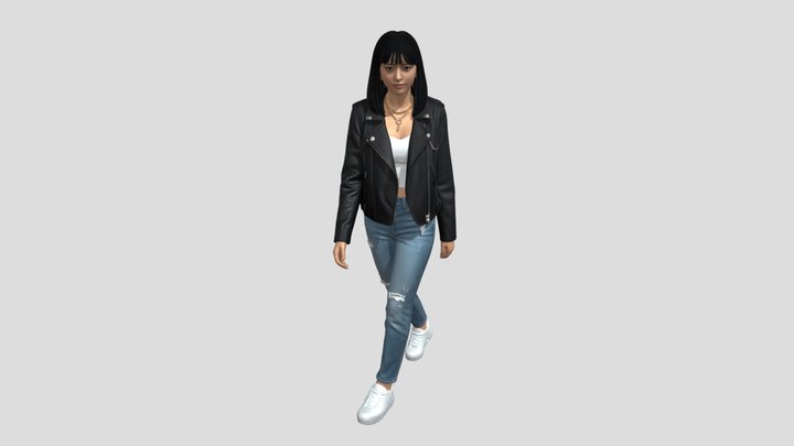 Leather Jacket Street Style – Modèle 3D gratuit STL