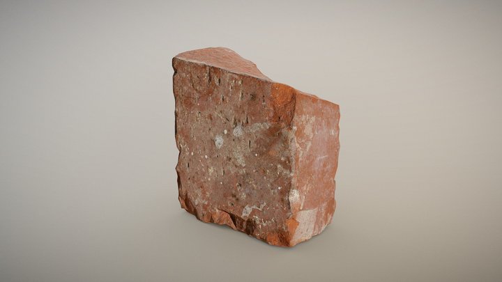 Broken Red Brick 3D Model