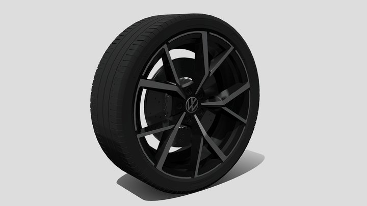 VW Arteon R Wheels 3D Model