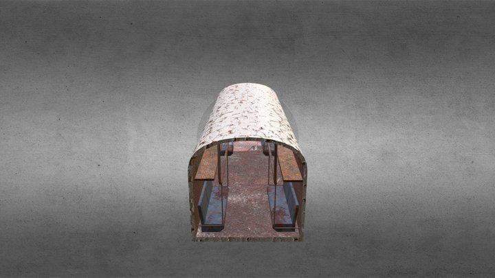 Wagon Abandoned 3D Model