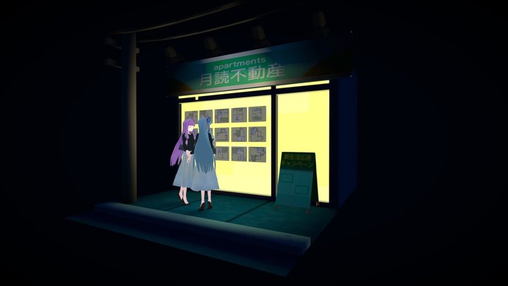 living together 3D Model