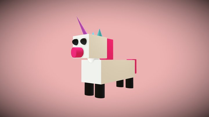 Kon Z Rogiem 3D Model