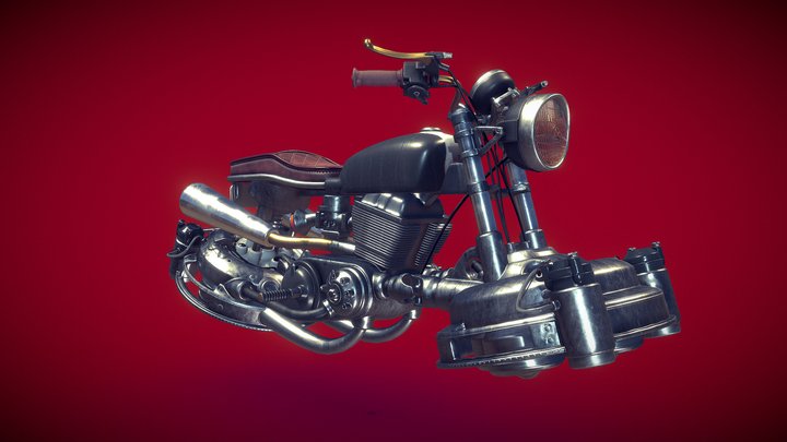 Vanessa - Project Anima Hoverbike 3D Model