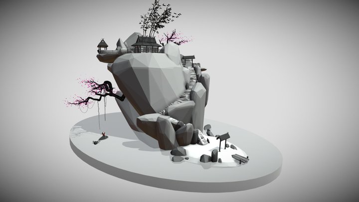 Hilltop Cabin 3D Model