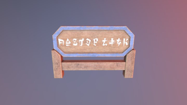 Link's House Sign 3D Model