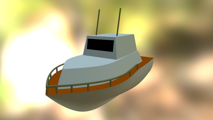 iPod Touch Sized Boat 3D Model