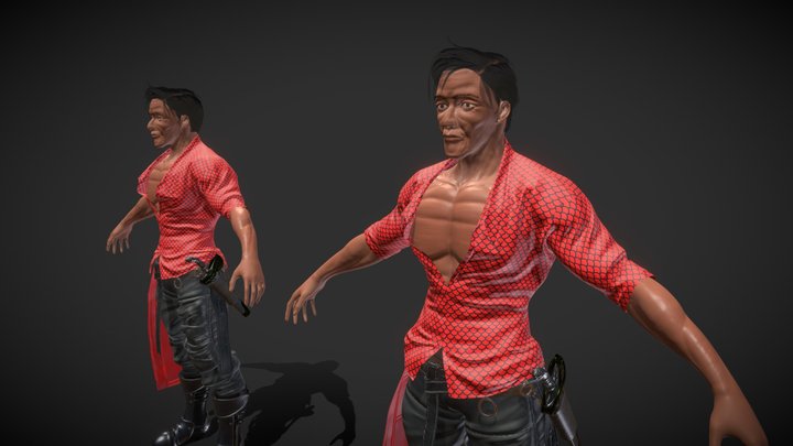 Jo The Shredded 3D Model