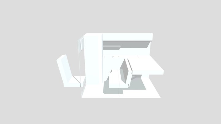 CAMPER LAYOUT SWB THINNER 3D Model