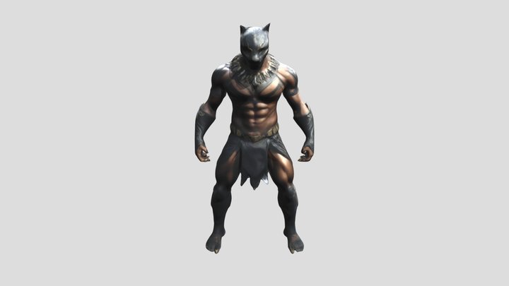 Warrior in the Jungle 3D Model
