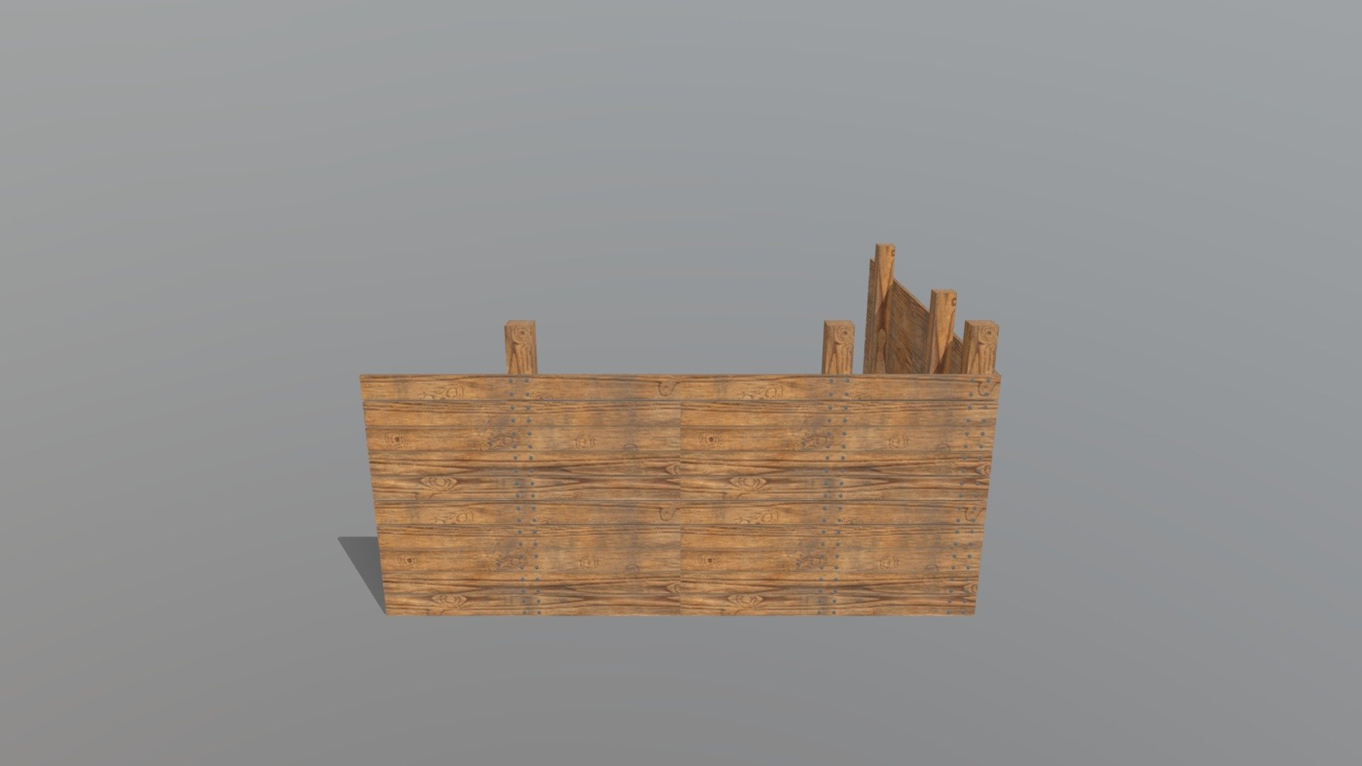 fence (made with building supplies)