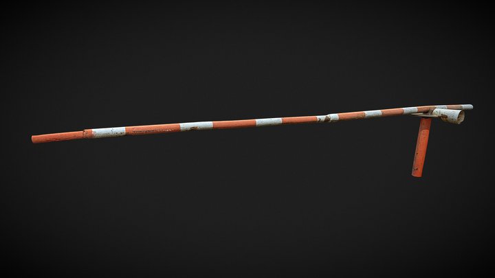 Boom gate barrier 3D Model