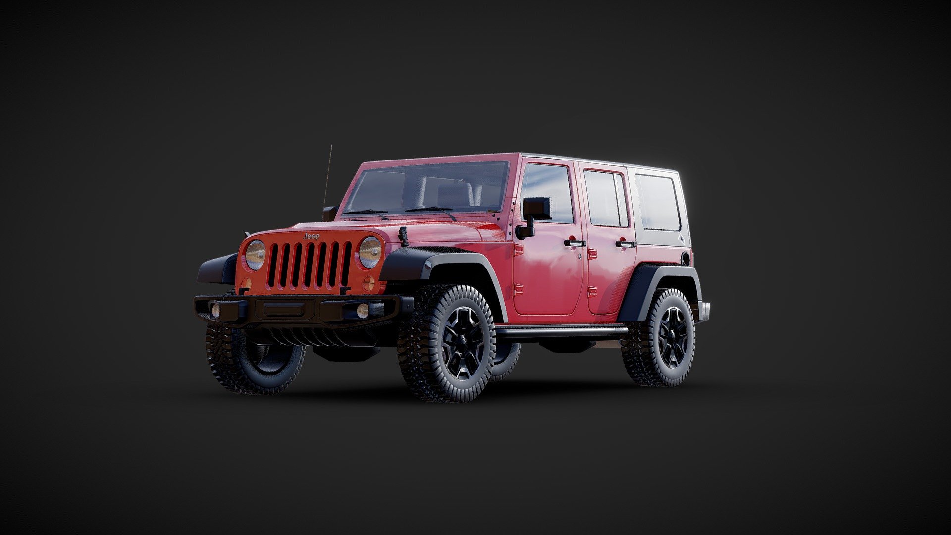 Jeep Wrangler - 3D model by valde [ef178fe] - Sketchfab