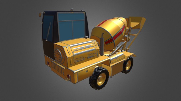 Concrete Mixer 3D Model
