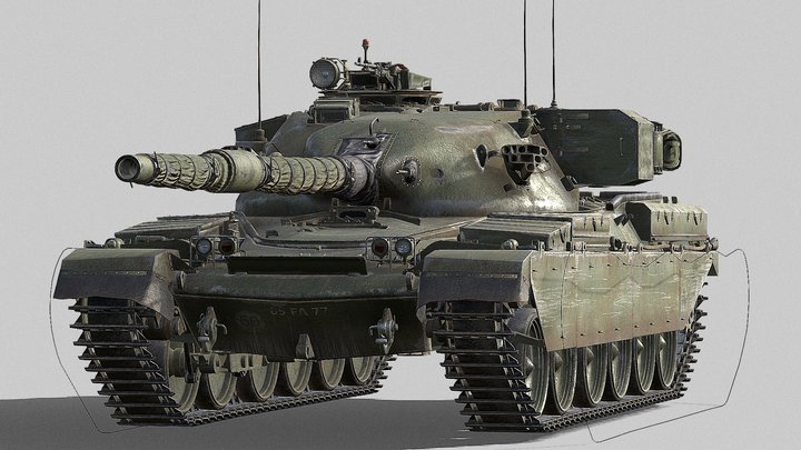 Chieftain Mk.5 High-Fidelity 3D Model 3D Model