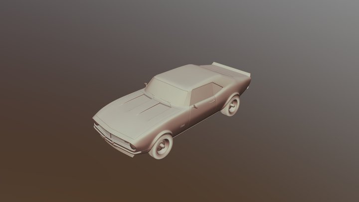Chevrolet Camero 1968 3D Model